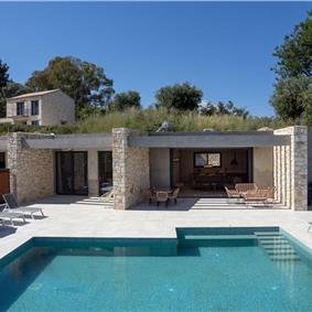 3 bedroom villa with pool & sea view, near Acharavi, sleeps 6